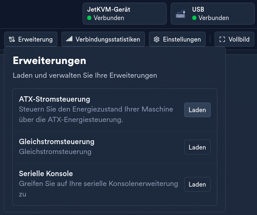 JetKVM Erweiterungen