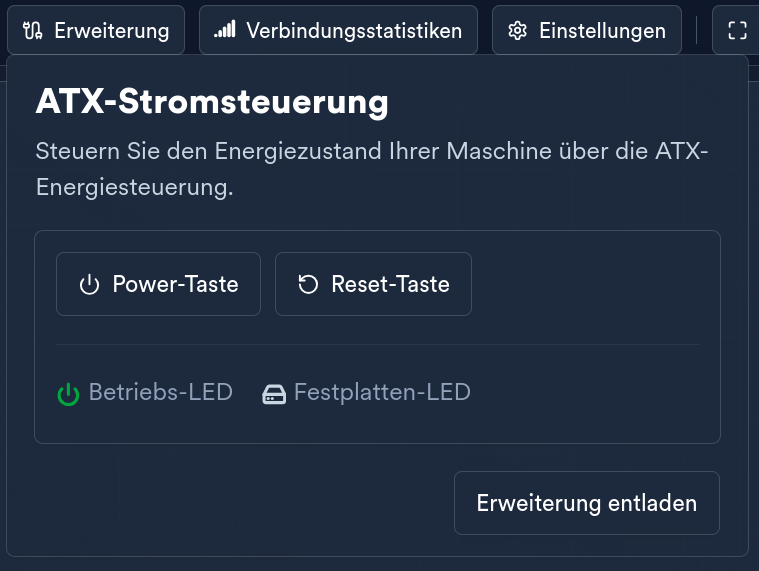 JetKVM ATX-Stromsteuerung