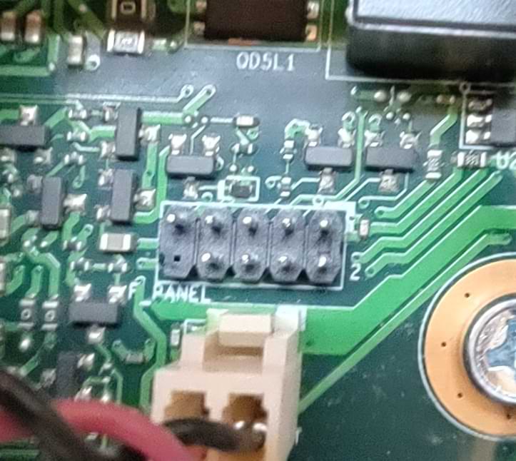 Einschalter- und Power-LED-Header